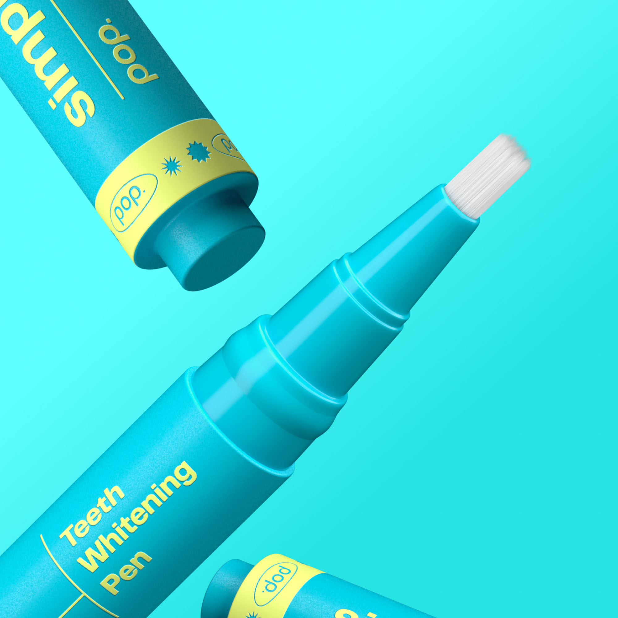 (4ml) Zahnbleaching Pop Teeth Whitening Pen zur Zahnaufhellung (SPCWPMI) - Simply Mint