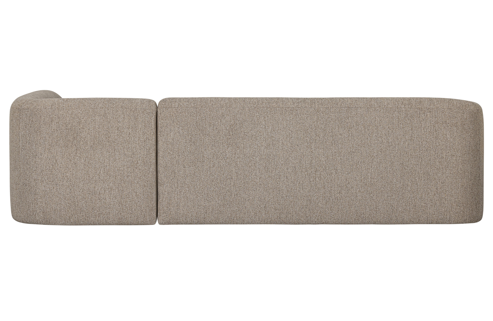 BePureHome hoekbank Sloping Naturel Melange - Rechts