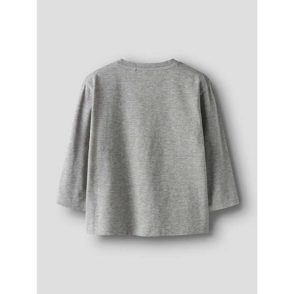 Køb Name It Grey Melange Nmmthornton Ls Nreg Top Box
