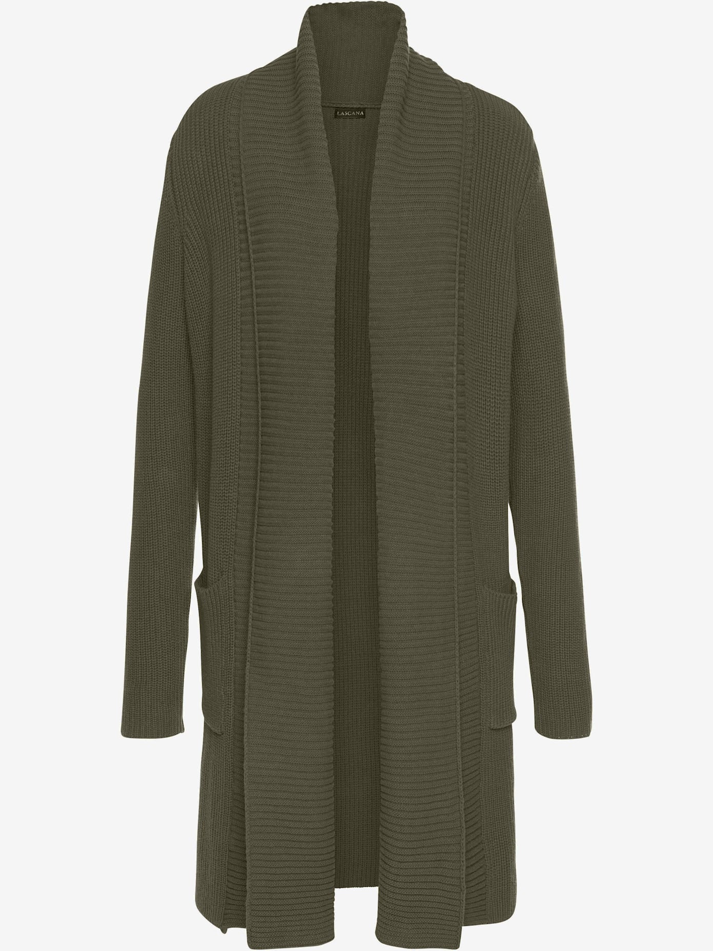 Longue veste en tricot en grosses mailles