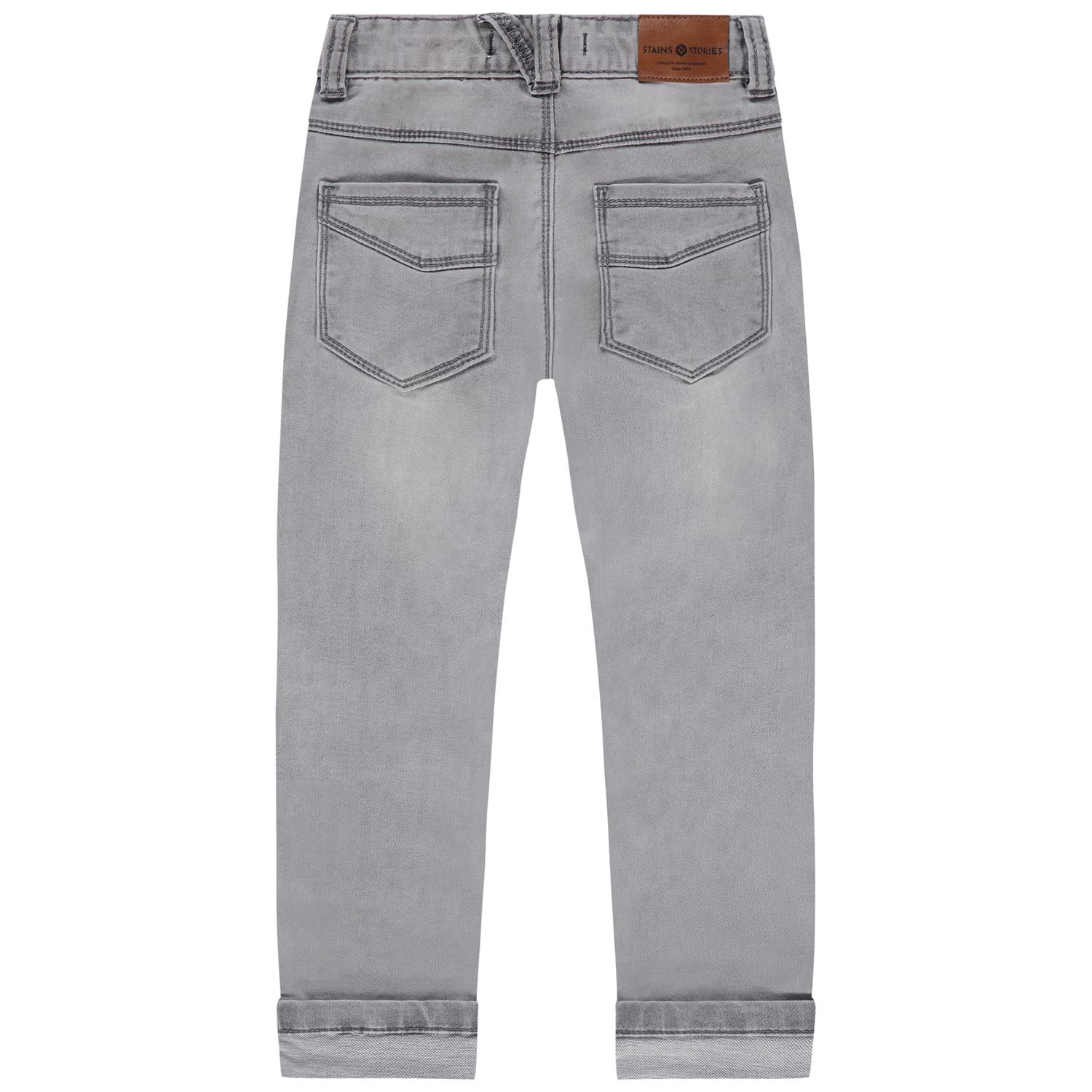 Stains & Stories peuter jeans  effen grijs