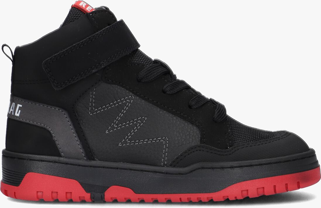 RED-RAG zwarte red-rag hoge sneaker 13759