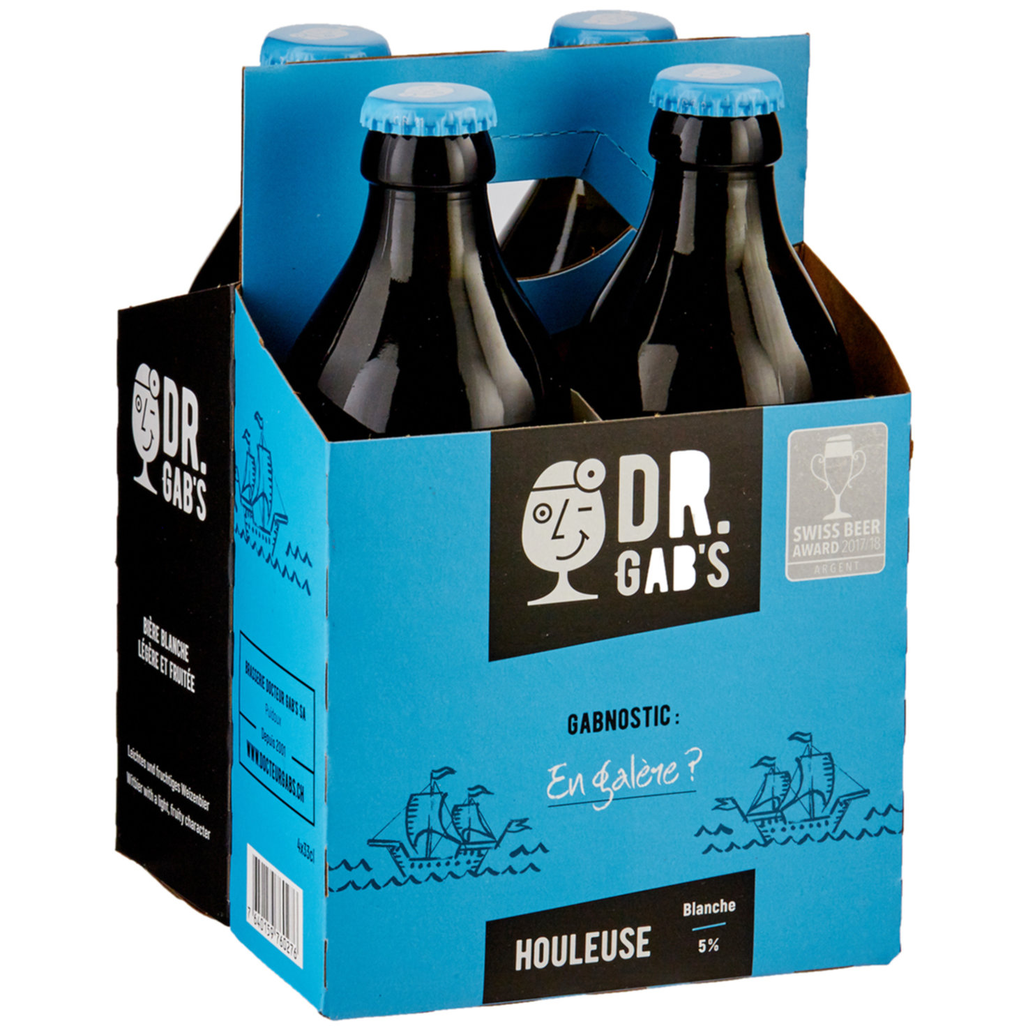 Docteur Gab's Bier hell Houleuse 4x33cl -132cl