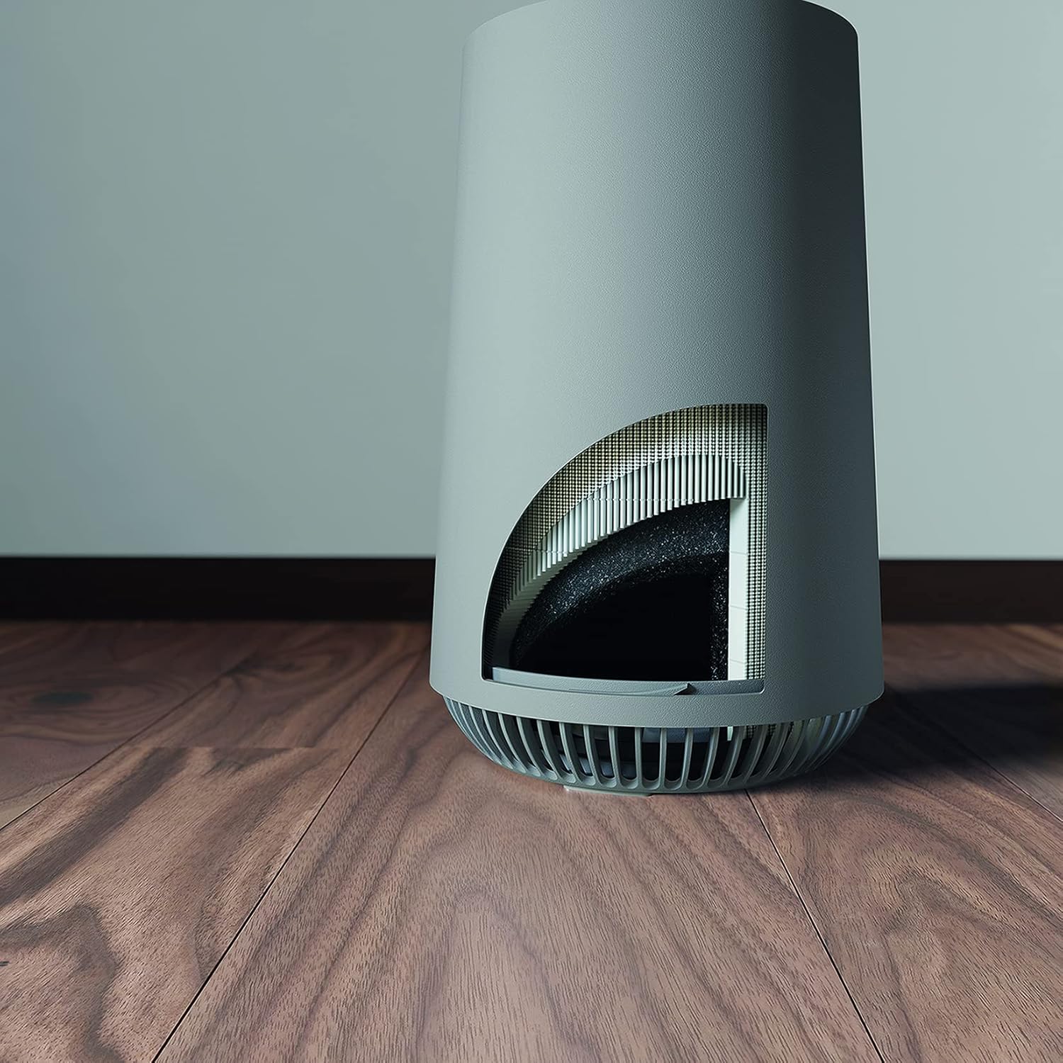 AEG AX31-201GY Luftreiniger (Antibakterieller Filter, Beseitigt 99,6% Bakterien aus der Luft, LED-Display, WiFi-App, Luftstrom bis zu 40 m², Automatikmodus, Silent 26dB) - Grau