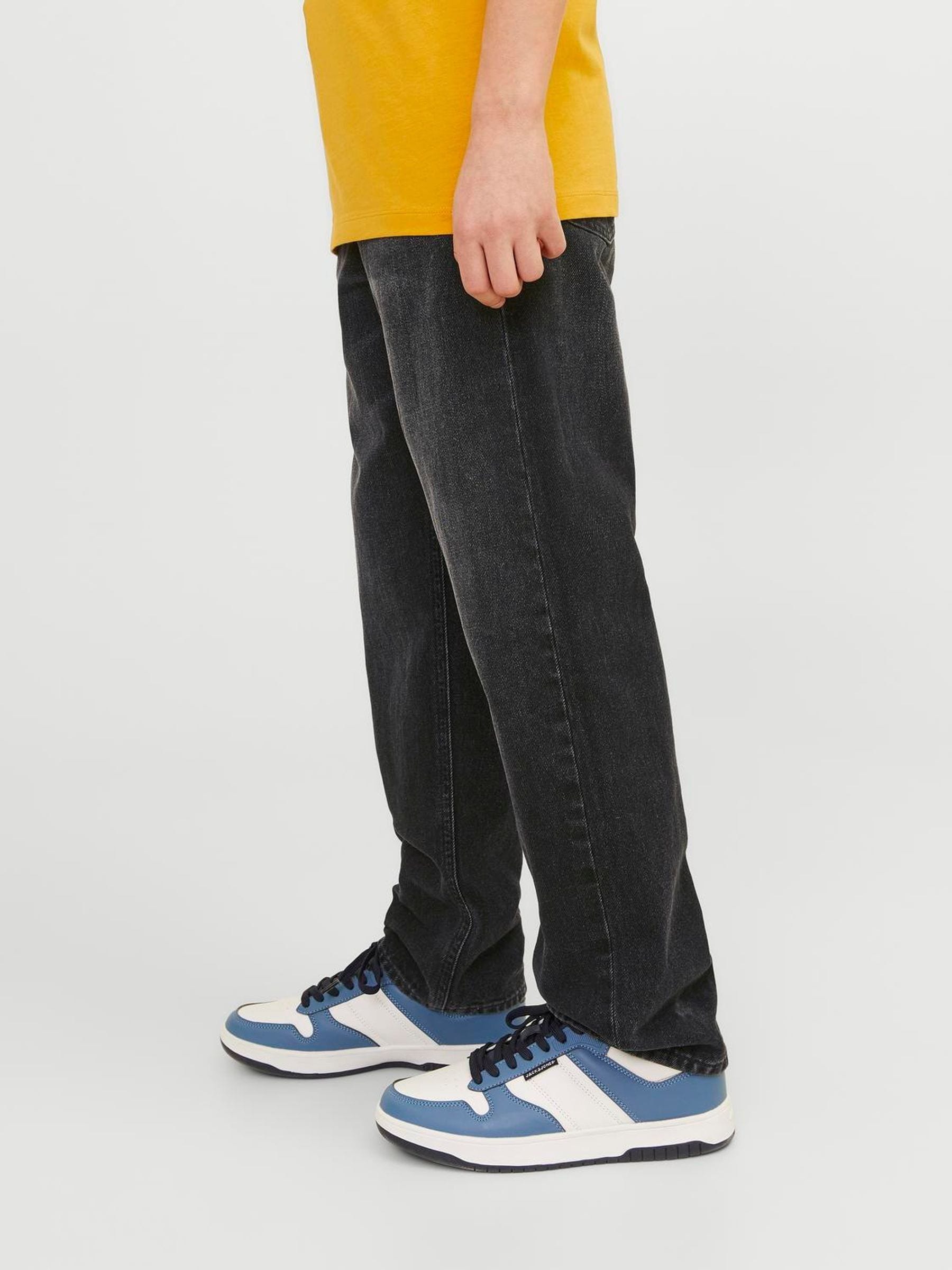 Zwart - JACK & JONES Junior Chris Relaxed Fit Black Jeans
