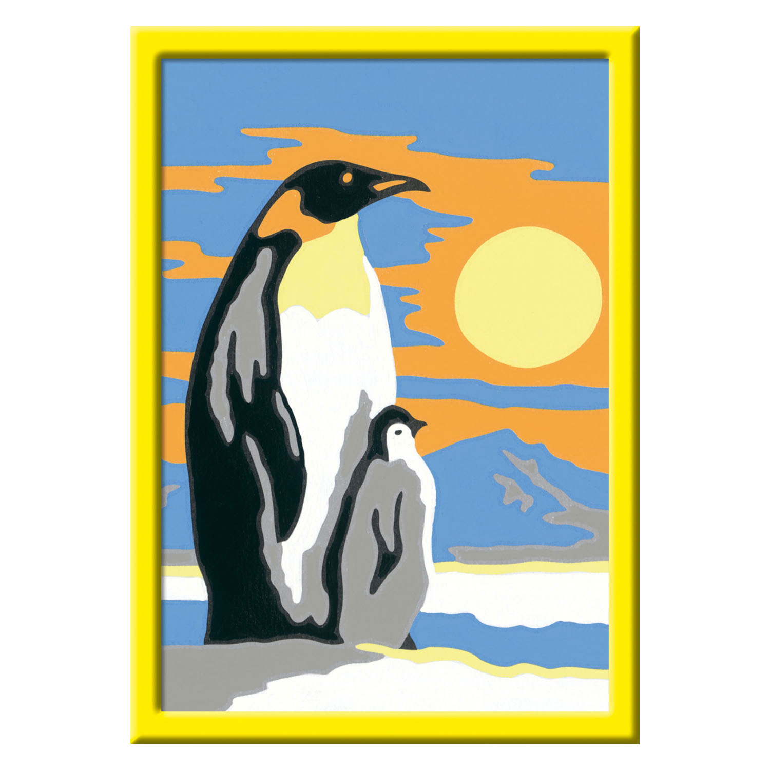 CreArt Schilderen op Nummer - Pinguïn Familie