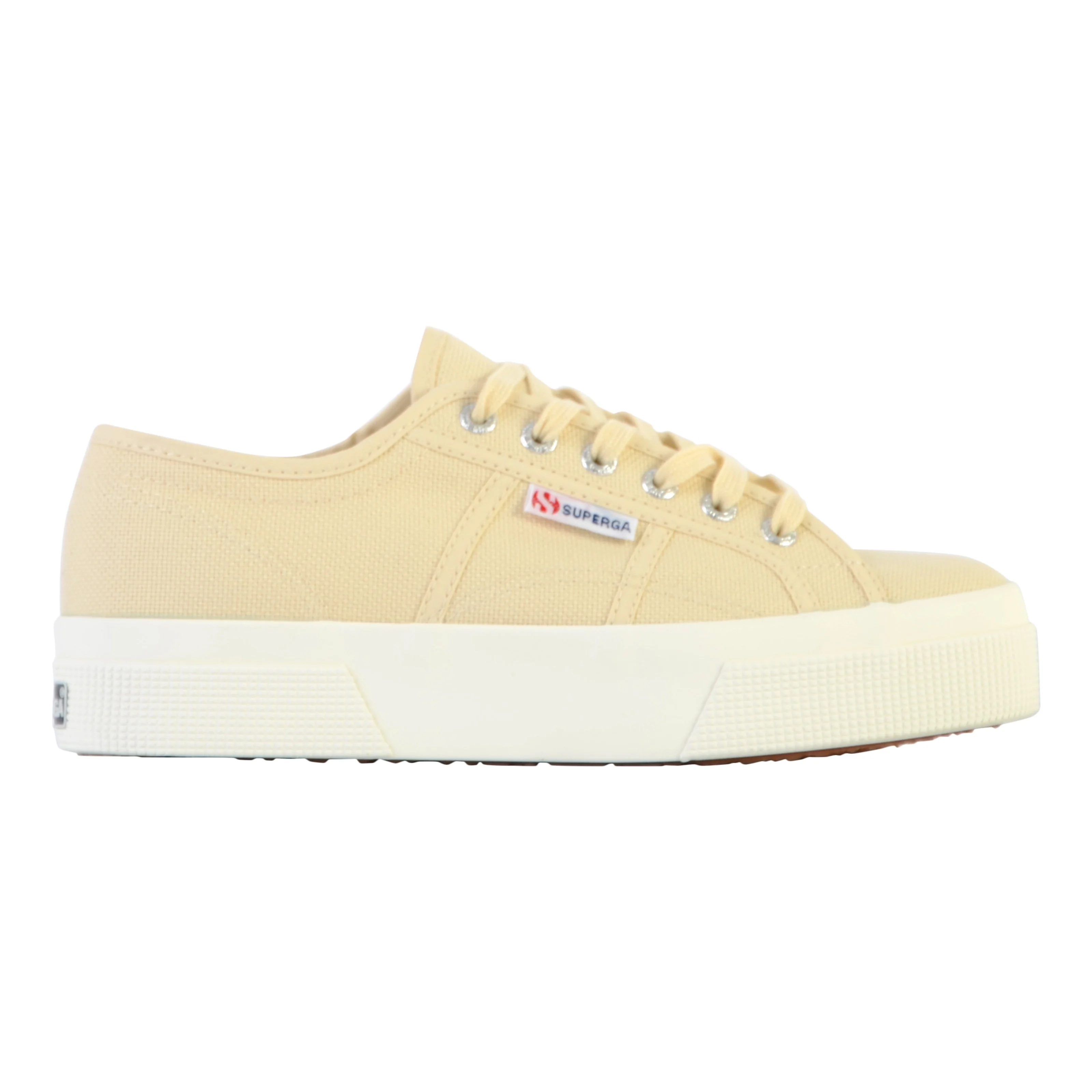 Basket basse à lacets superga platform | Beige