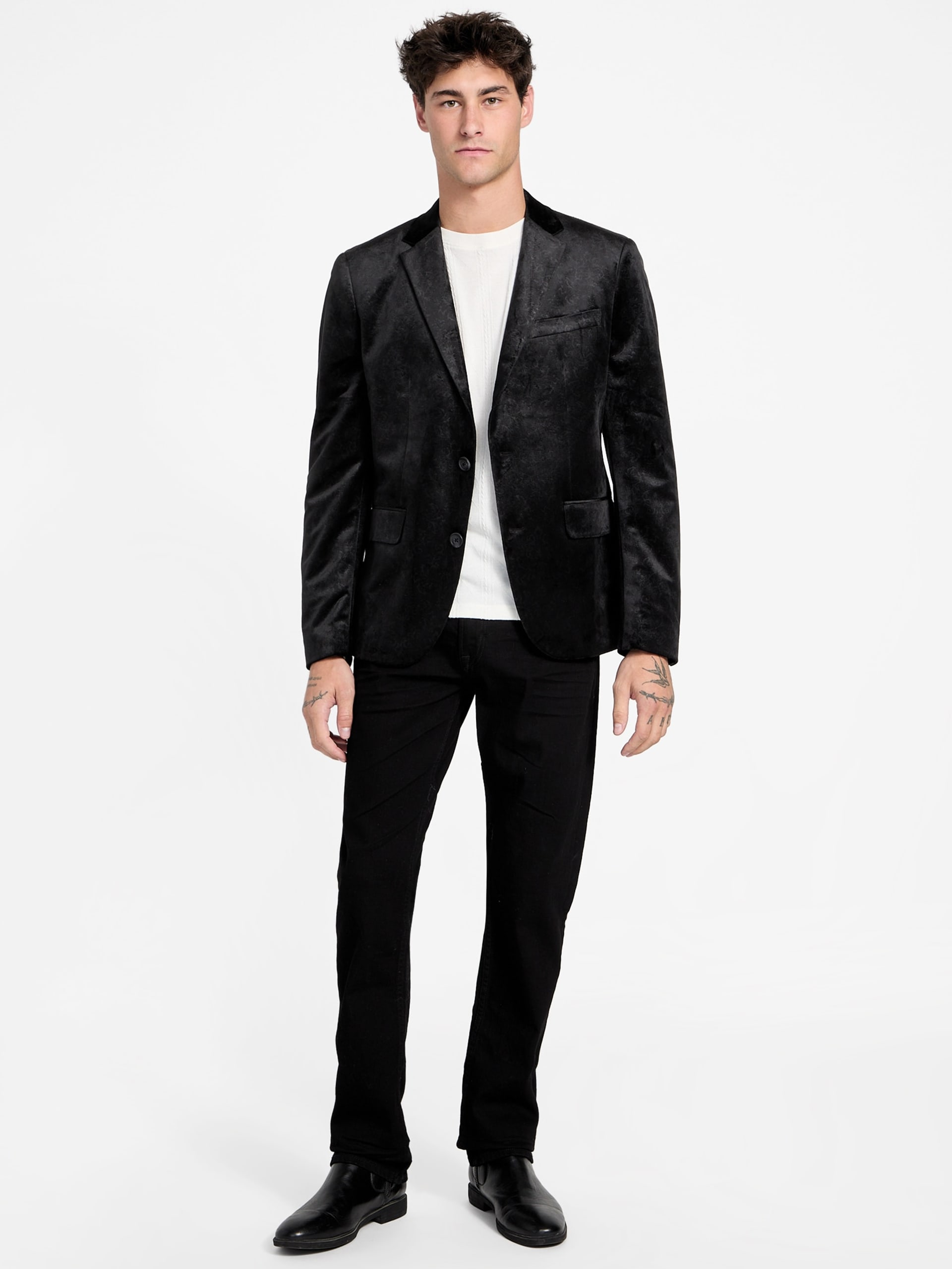 Blazer Eco Fulham em veludo com relevo