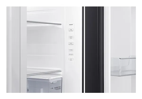 Samsung RS64DG53R3B1 - Køleskab/fryser - side-by-side med vanddispenser, isdispenser - Wi-Fi - bredde: 91.2 cm - dybde: 71.6 cm - højde: 178 cm - 635 liter - Klasse E - Black DOI