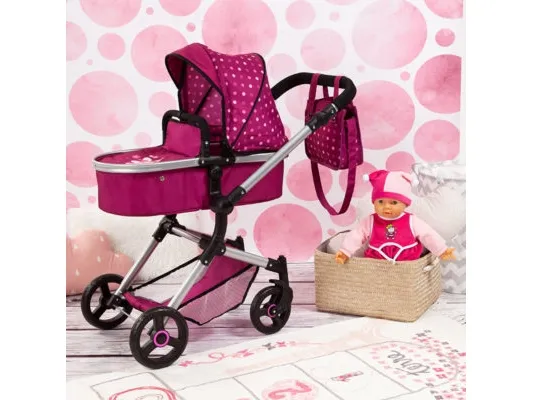 Bayer 18467AA, Dukkebarnevogn, Bordeaux, Baby doll, Barn, Pige, 52 cm