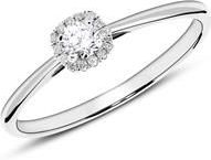 18 karaat witgouden verlovingsring met Diamanten