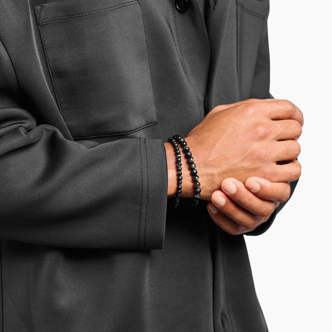 Thomas Sabo Talisman-Armband mit Obsidian und Tigerauge