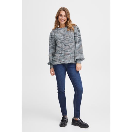Fransa Ballon Striktrøje, Navy Blazer Mix, S