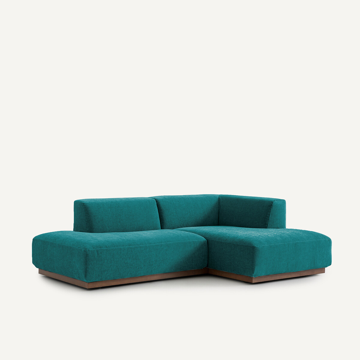 AM.PM<br>Sofá de canto direito em veludo chenille, Jacopo