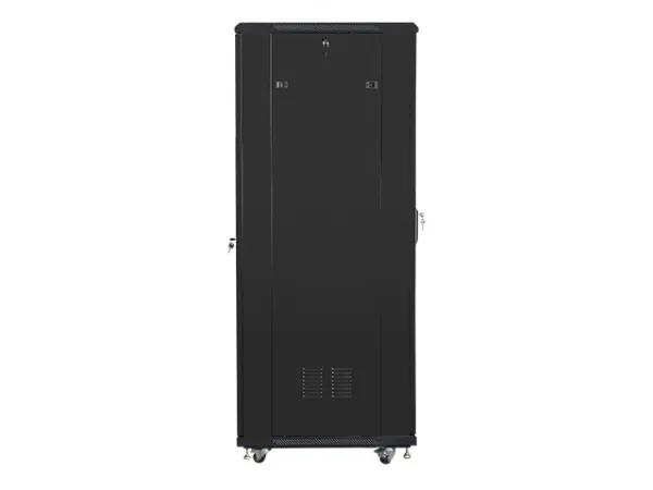 Lanberg FF01 series - Rack kabinet - med 4 køleblæsere - fritstående, gulvstående - sort, RAL 9004 - 37U - 19