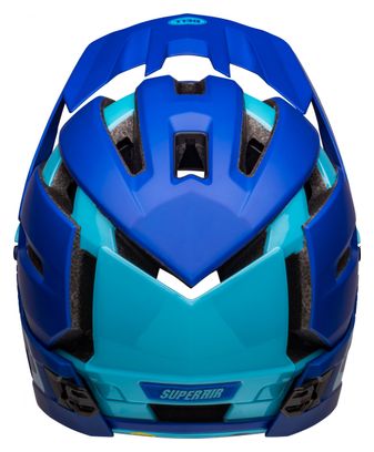 Casque avec Mentonnière Amovible Bell Super Air R Mips Bleu