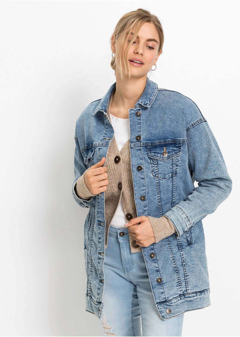 Veste en jean oversized