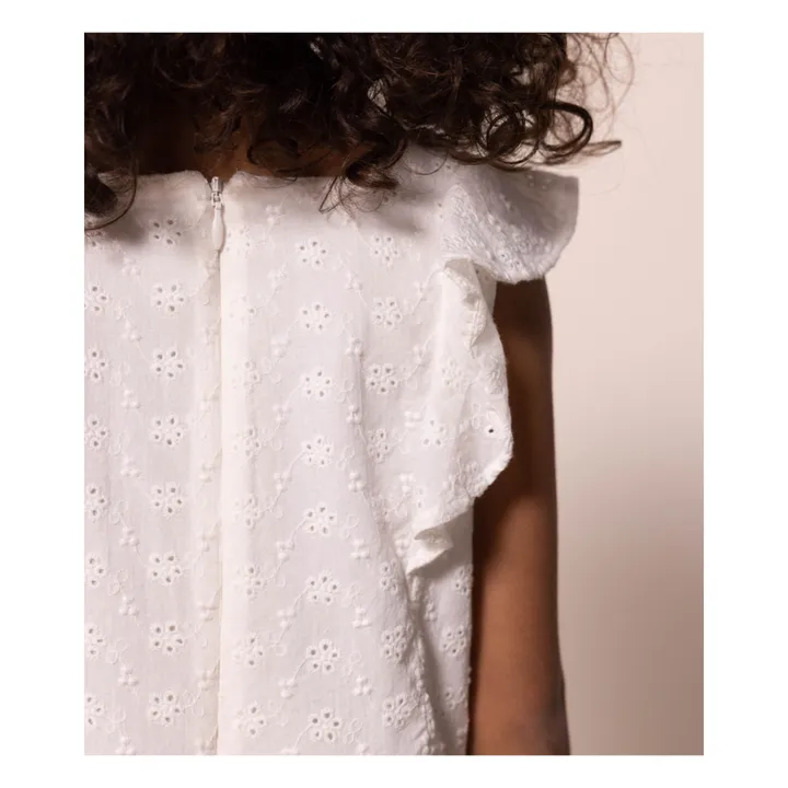 Petit Bateau Robe Broderie Anglaise | Ecru