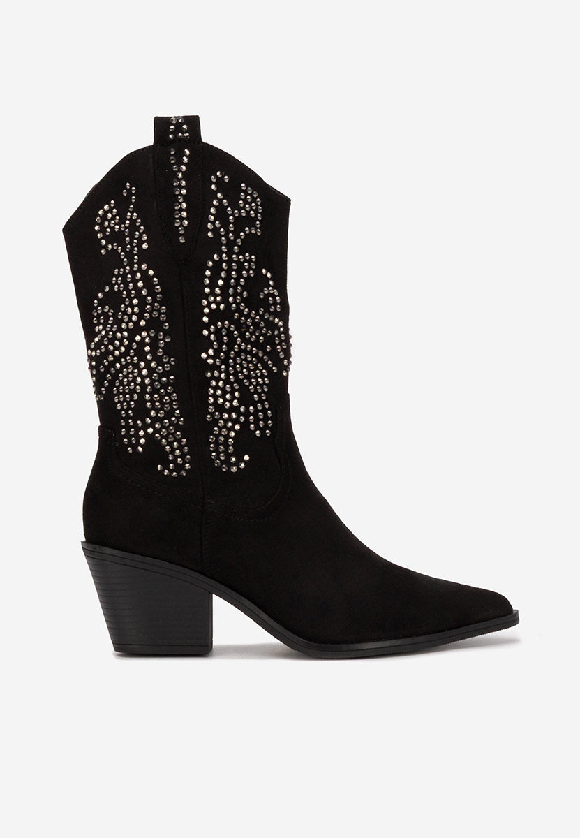 Bottes cowboy femme noires Avice