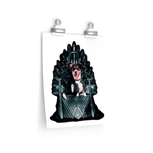 Mascochula recebeu um retrato realista personalizado do seu animal de estimação em uma folha de papel.