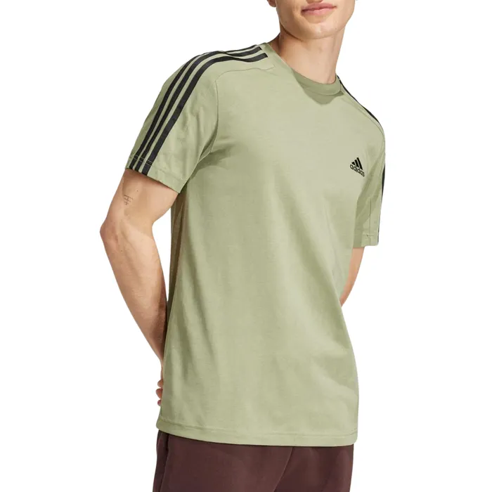 Adidas Essentials Single Jersey 3-Stripes Shirt Heren
