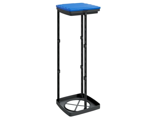 VIDAXL - Porte-sacs poubelles 2 pcs noir et bleu 120 l pp