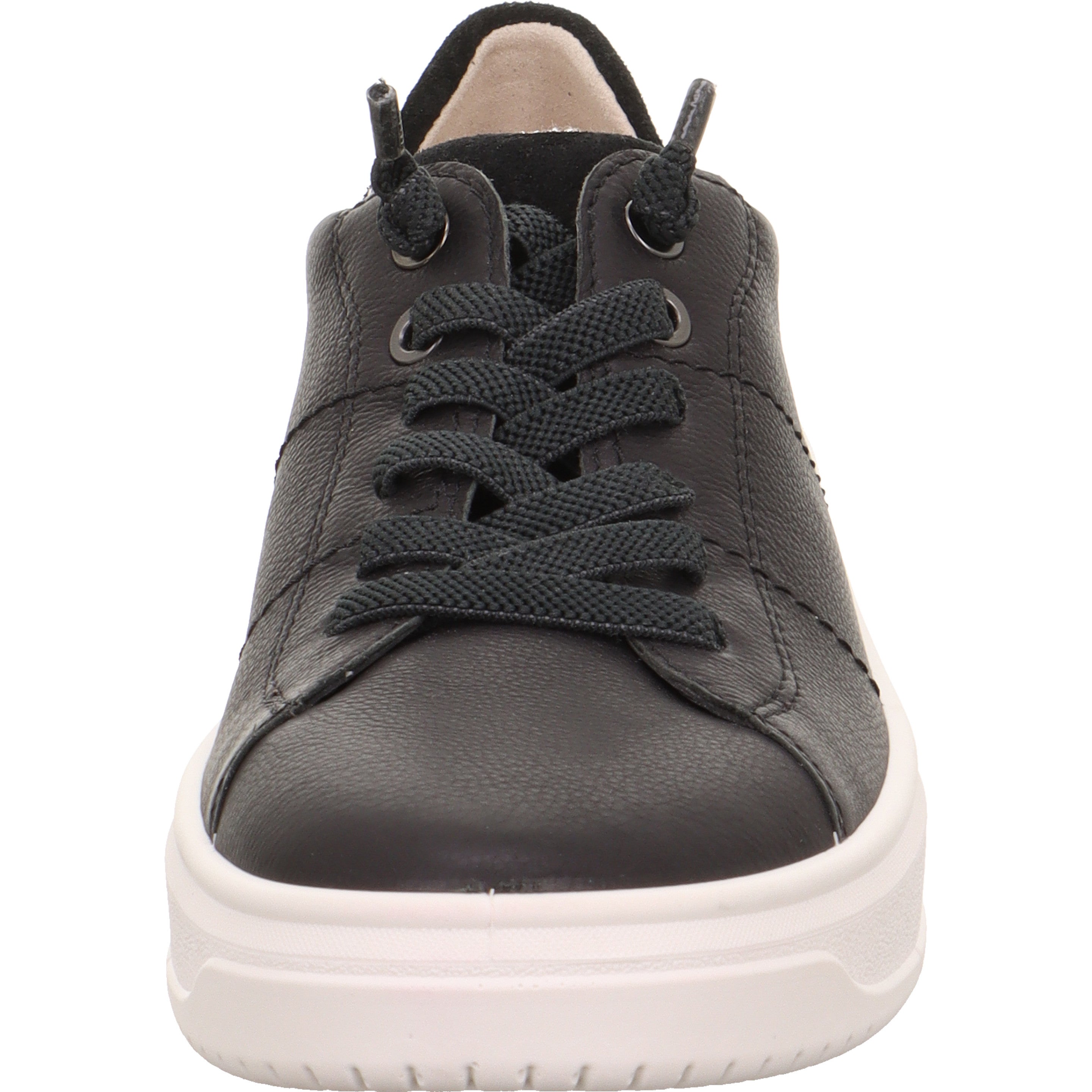 legero REJOISE Damen  Sneaker low mit Reißverschluss - Farbe: Schwarz - Größe: 8
