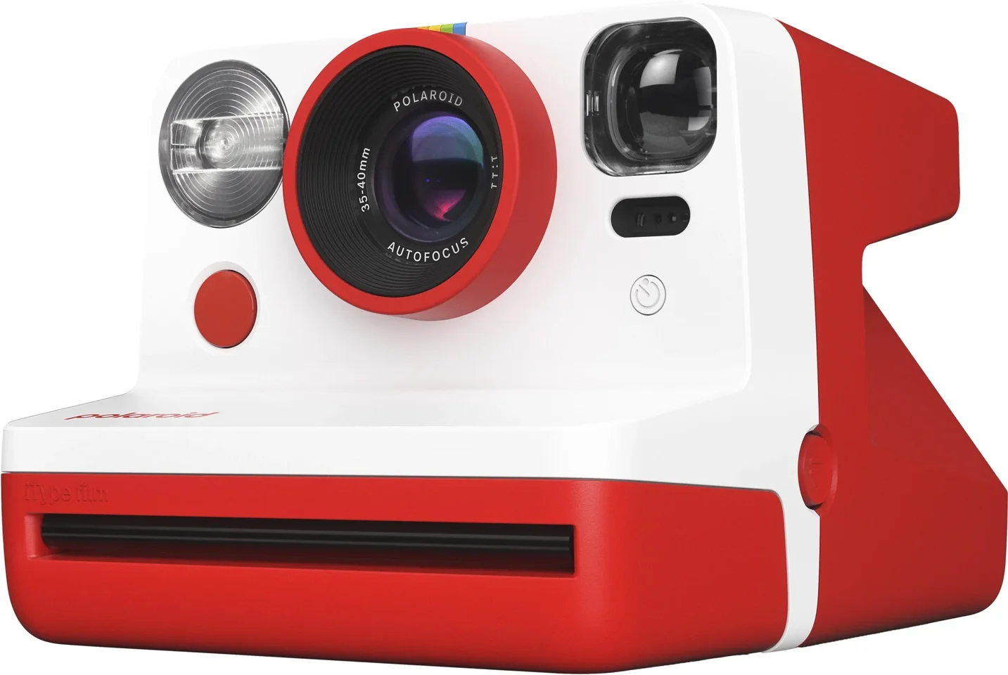 Polaroid - Now Gen 2 Camera Red + Color film I-Type 40-pack - Bundle