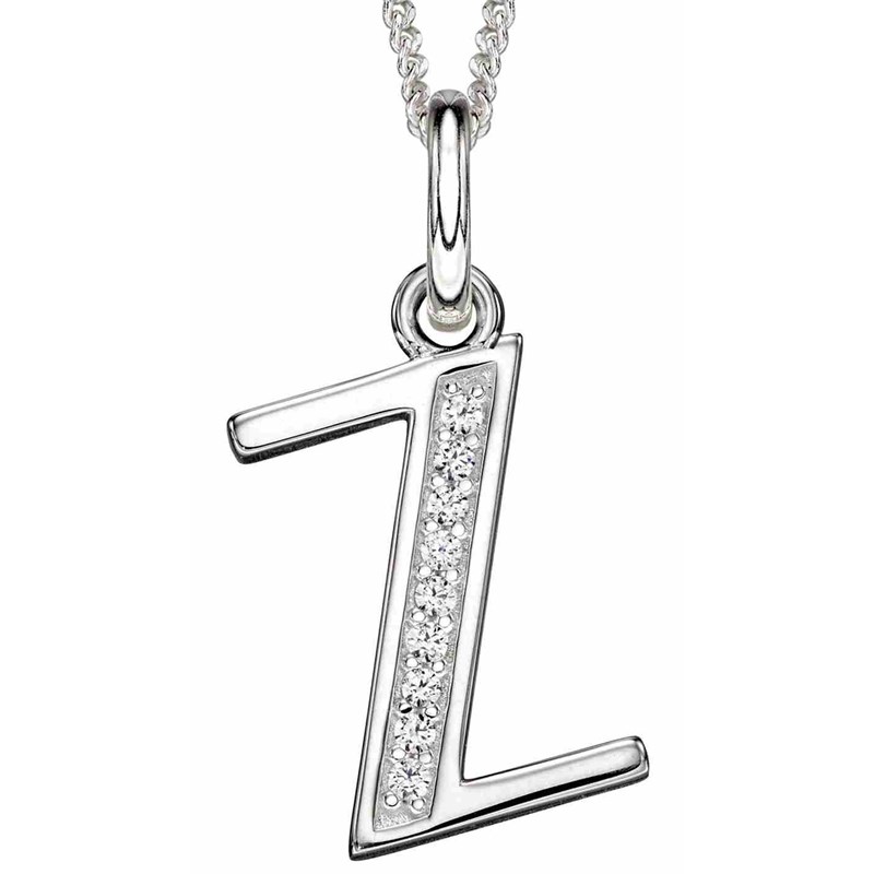 Collier lettre Z en argent 925