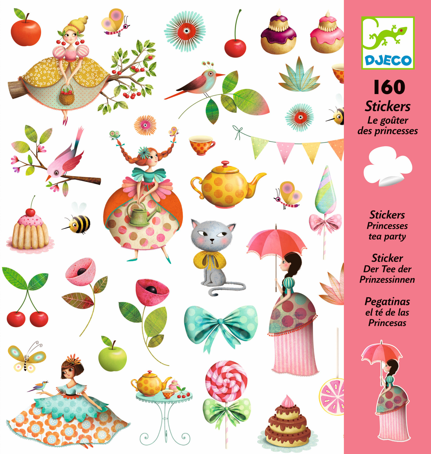 Djeco Djeco stickers prinsessen theekransje dj08884