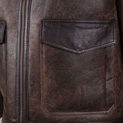 Blouson Helstons BOMBARDIER THUNDER - Marron