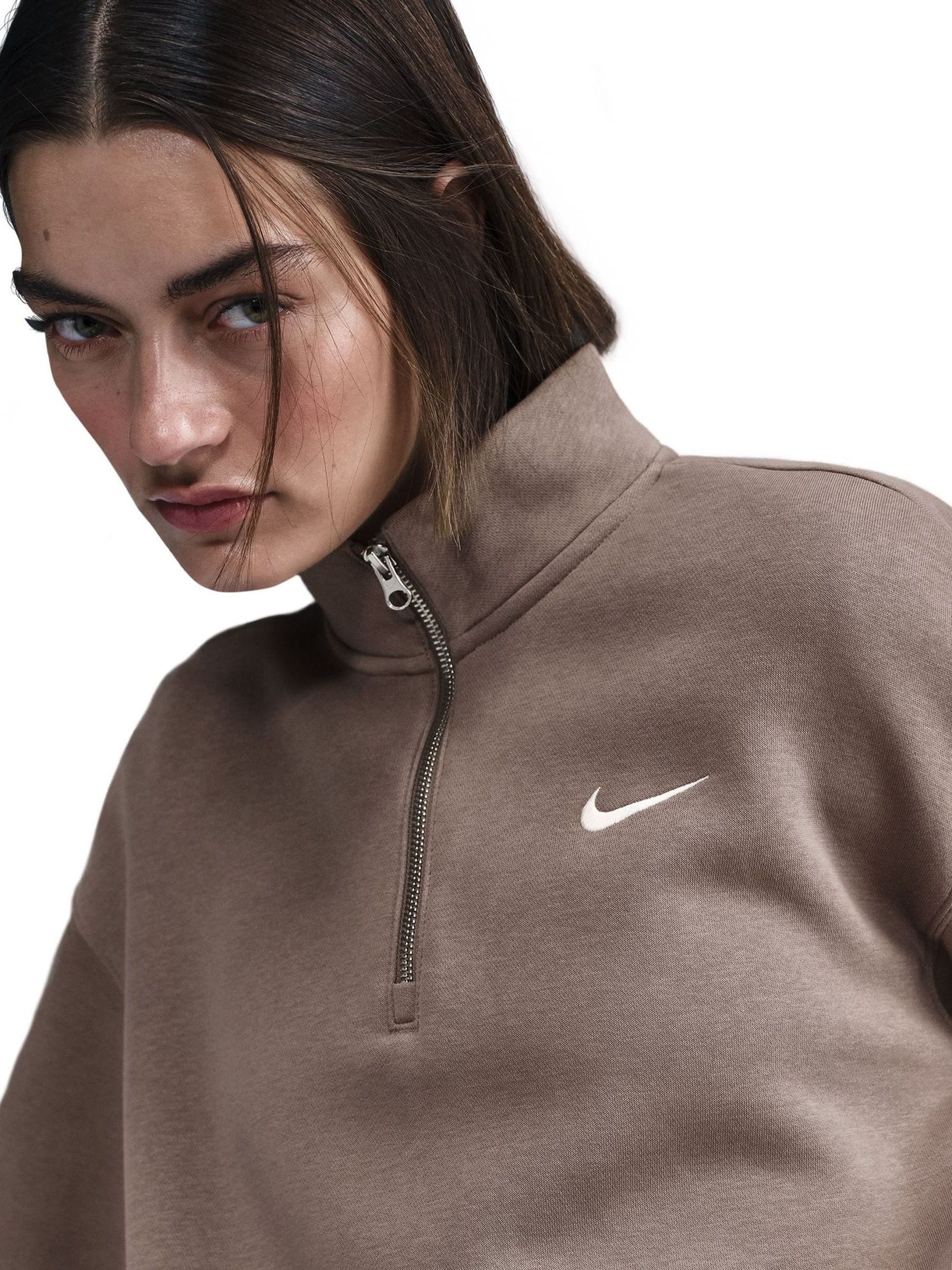 Bruin - Nike Sportswear Phoenix Over-Oversized Quarter-Zip Fleece