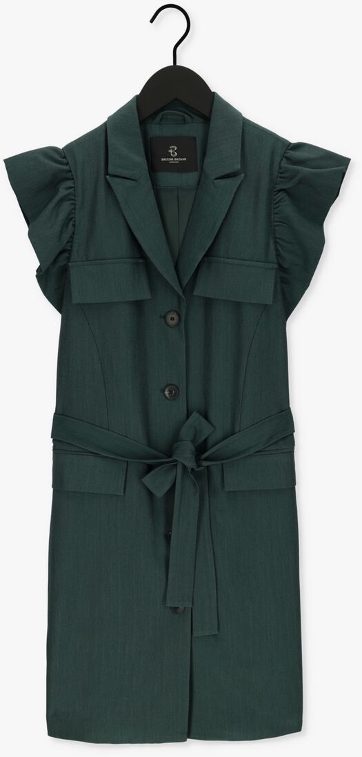 BRUUNS BAZAAR groene bruuns bazaar mini jurk firello gaia dress