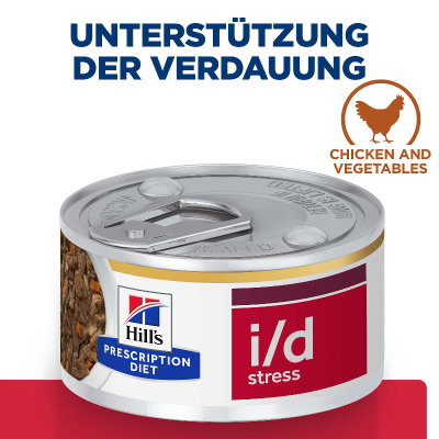 Hill's Vet Hundefutter Prescription Diet  i/d Stress Mini 24x156g