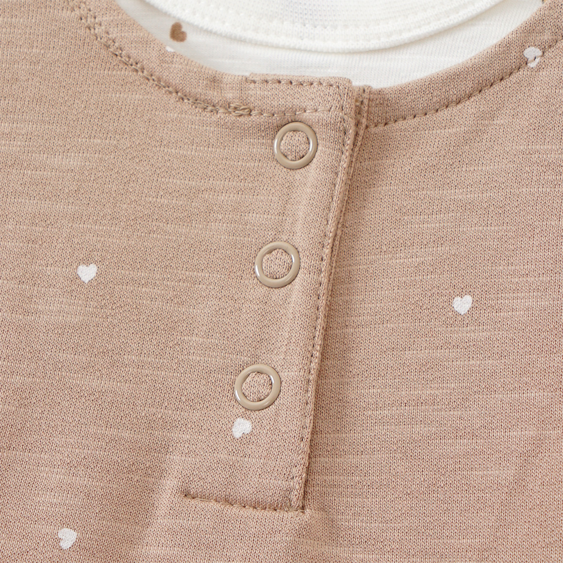 Topomini Minnie Maus Strampler und Langarmbody im Set beige / weiss
