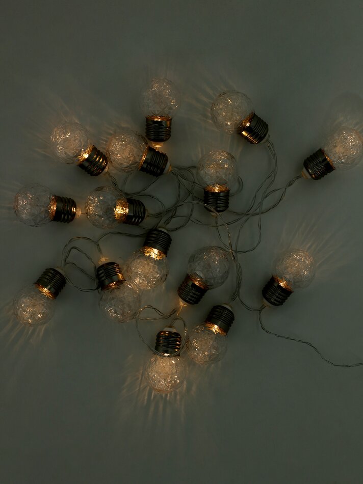 Cordão de luzes LED com 15 LEDs - Branco
