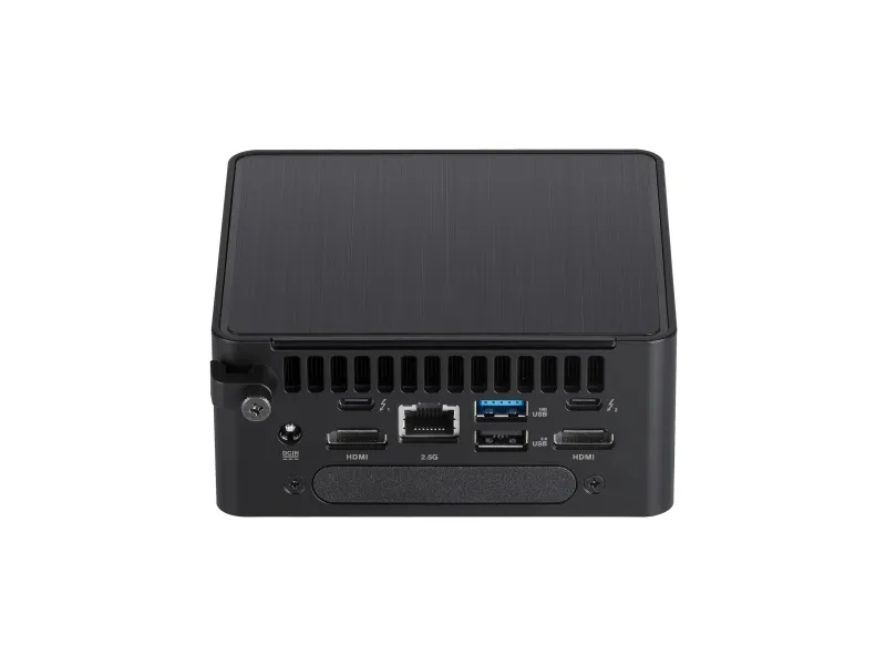 ASUS NUC 14 Pro RNUC14RVHV500000I - Barebone - mini PC 1 x Core Ultra 5 135H / op til 4.6 GHz - RAM 0 GB - Intel Arc Graphics - IEEE 802.11ax (Wi-Fi 6E), Bluetooth 5.3, Gigabit Ethernet, 2.5 Gigabit Ethernet - Win 11 - sort