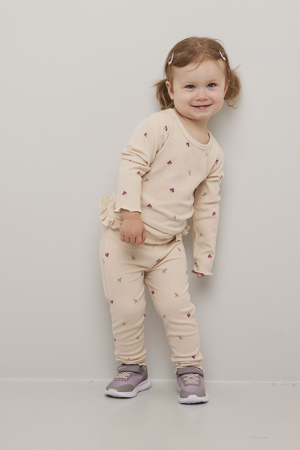Ribbestrikket leggings Mia