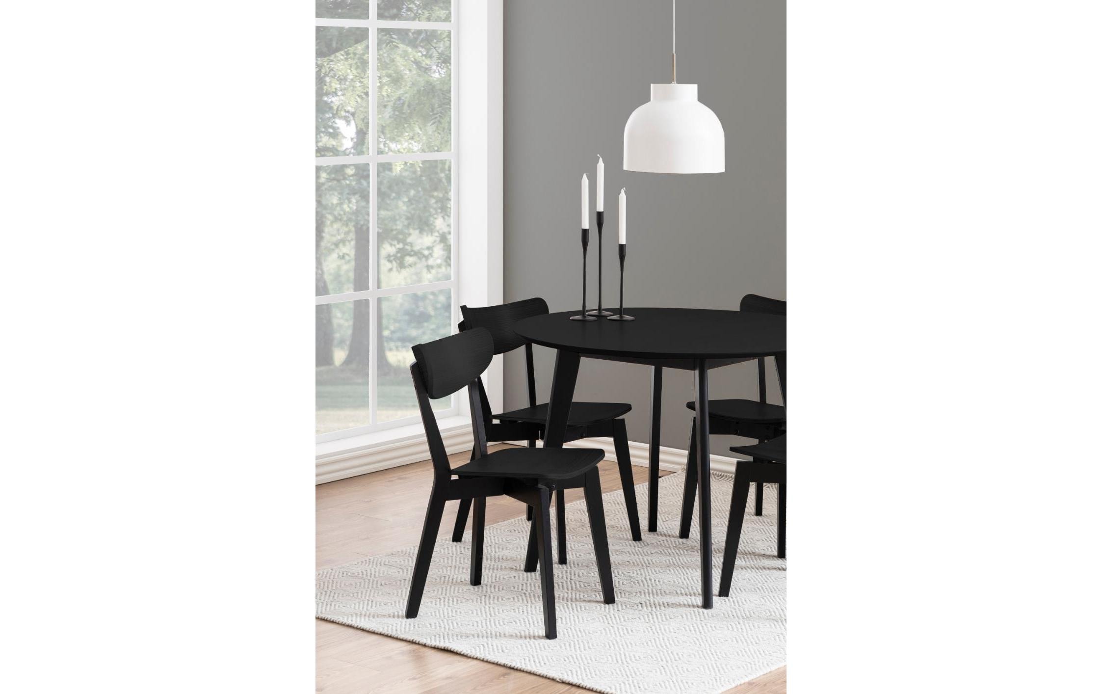 Stuhl Roxby 2 Stück, Schwarz<br>Esszimmerstuhl