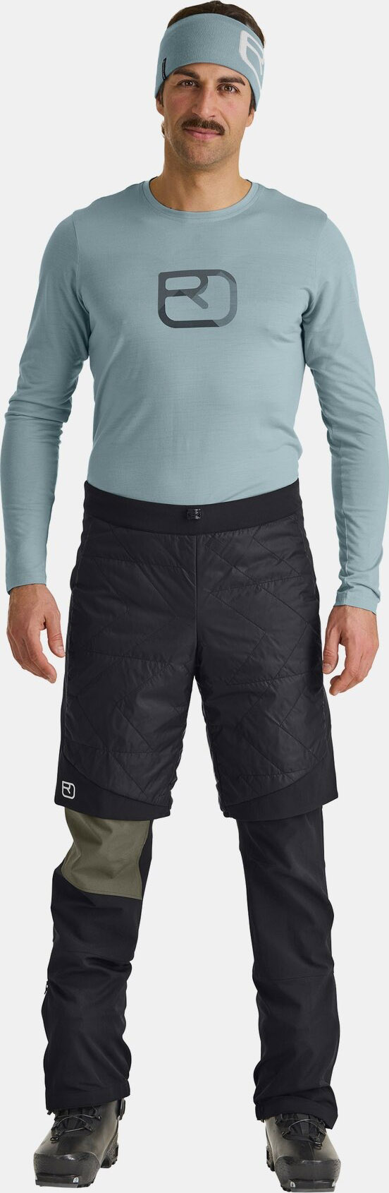 Swisswool Piz Boè Shorts Herre 90201/Black Raven