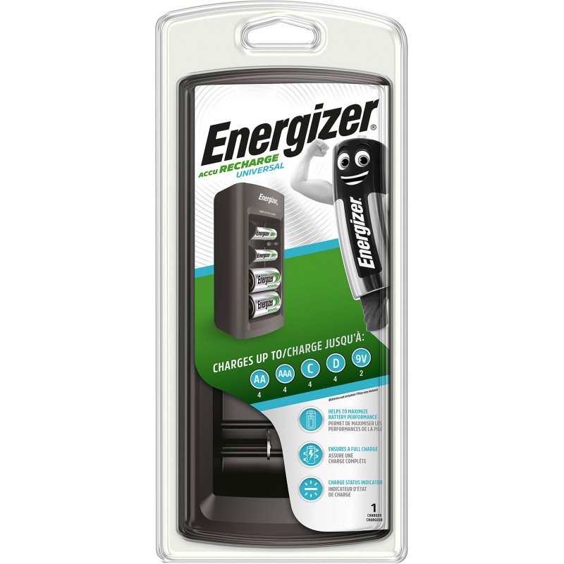 Energizer chargeur de 4 piles accus AA/LR06, AAA/LR03