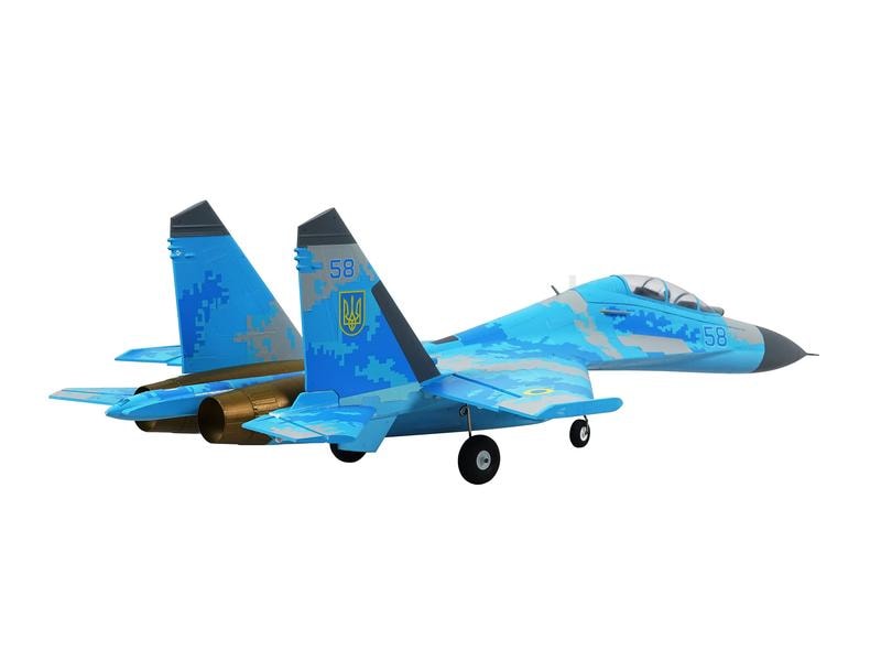 Amewi Impeller Jet XFly SU-27 50 mm Twin EDF Blau, PNP Semi-Scale Jet mit zwei 50 mm Impeller