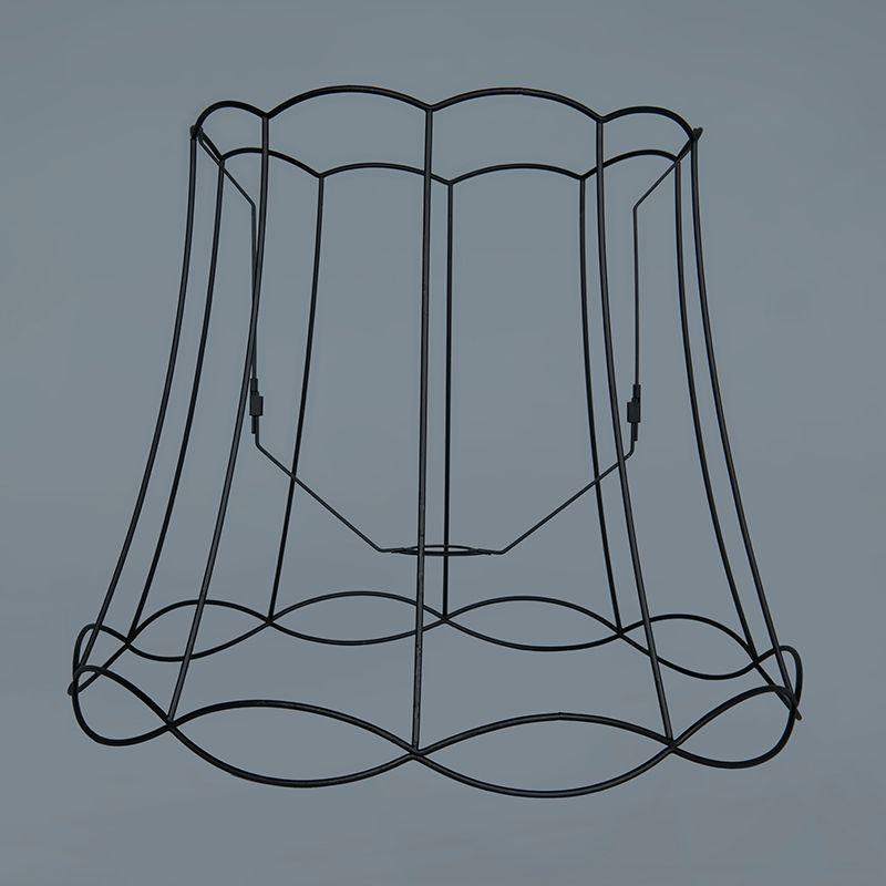 Set van 2 retro hanglampen zwart 50 cm - Granny Frame