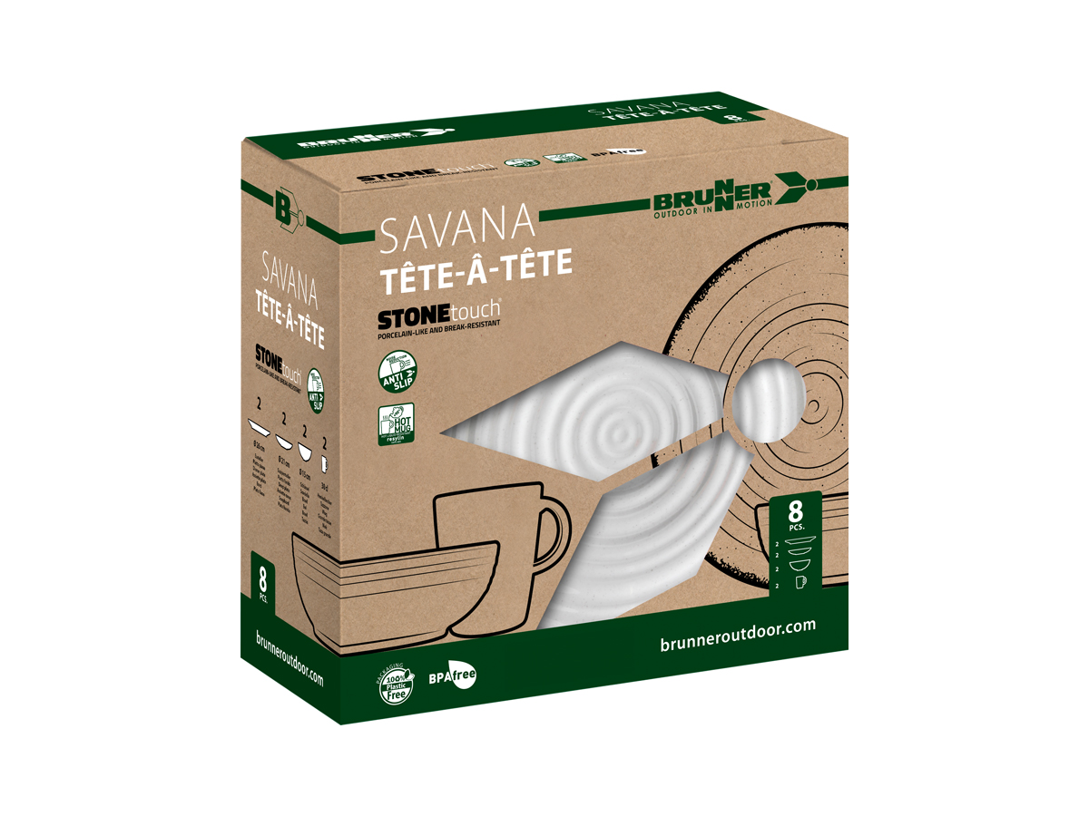 Brunner Savana Tete-a-Tete 8-delig serviesset