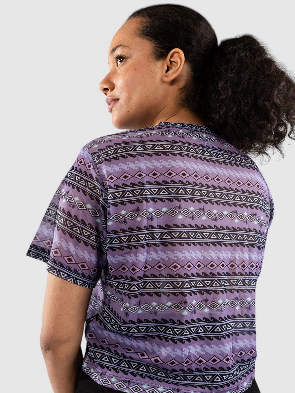 Blue Tomato Mesh T-Shirt purple geo