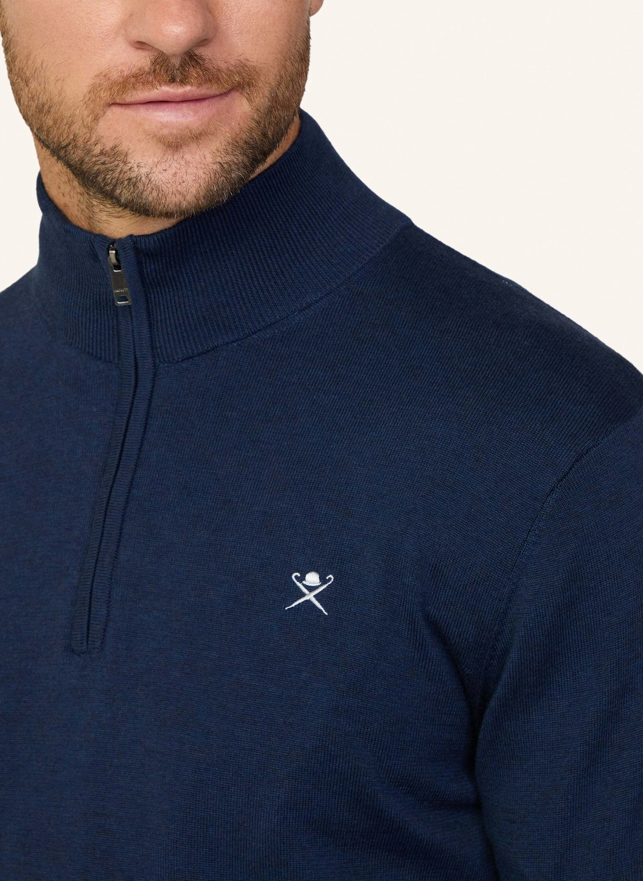 HACKETT LONDON Pullover COTTON SILK HZIP
