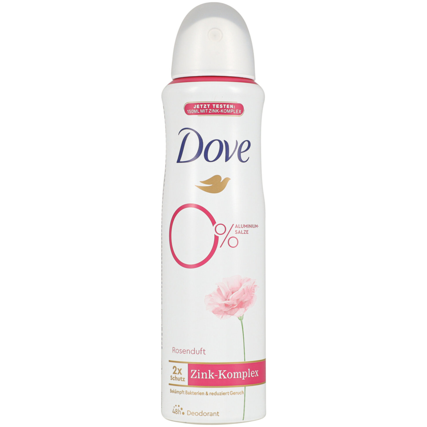 Dove Deo-Spray mit Zink-Komplex Rosenduft ohne Aluminiumsalze 150 ml