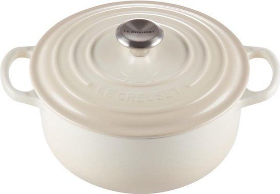 Le Creuset - Braadpan Signature - Meringue - Gietijzer - 2,4 liter