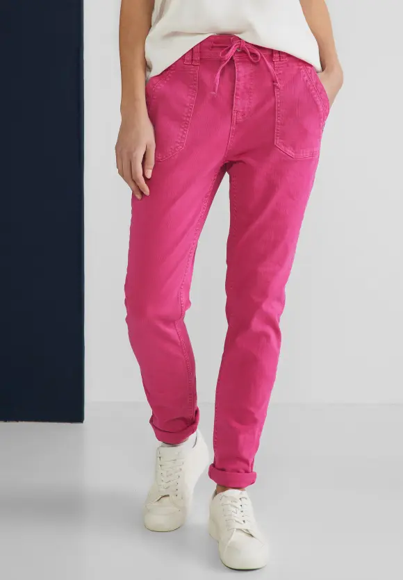 Loose Fit Jeans - tamed rose washed