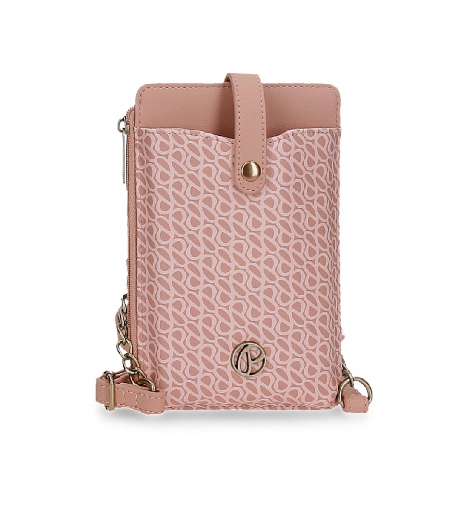 Bolsa transversal rosa Megan da Pepe Jeans para celular.